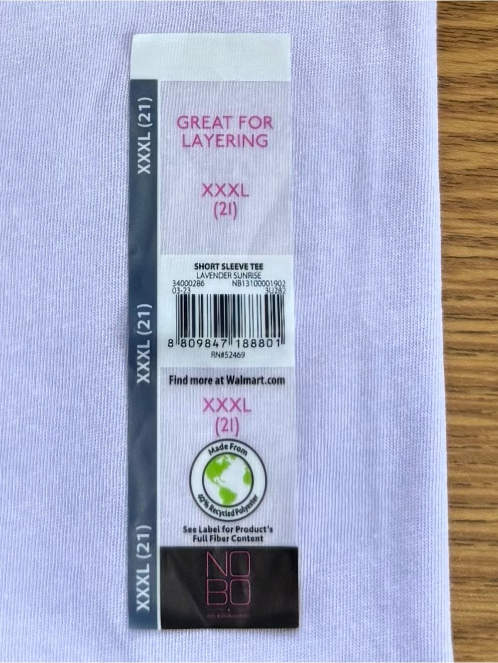 Lilac, Soft, Short Sleeve Performance Tee w/Stretch 1/$10 or 2/$15 NWT - XXXL - Picture 9 of 10